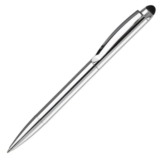 Gift Campaign Penna a rotazione in alluminio con gommino touch e inchiostro blu> Penne In Metallo