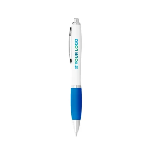 Gift Campaign Penna a sfera con impugnatura colorata inchiostro nero ColorBlanc> Penne Di Plastica