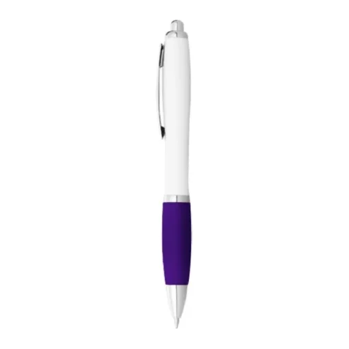 Gift Campaign Penna a sfera con impugnatura colorata inchiostro nero ColorBlanc> Penne Di Plastica