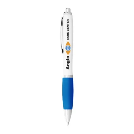 Gift Campaign Penna a sfera con impugnatura colorata inchiostro nero ColorBlanc> Penne Di Plastica