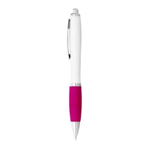 Gift Campaign Penna a sfera con impugnatura colorata inchiostro nero ColorBlanc> Penne Di Plastica