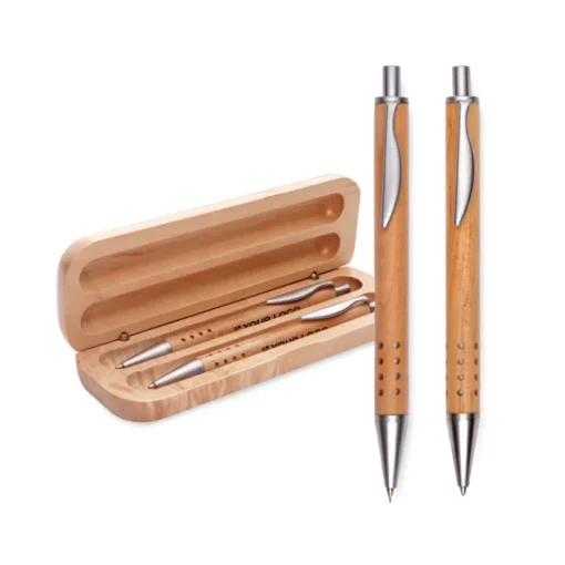 Gift Campaign Penna a sfera con inchiostro nero e Portamine entrambe in> Penne Ecologiche