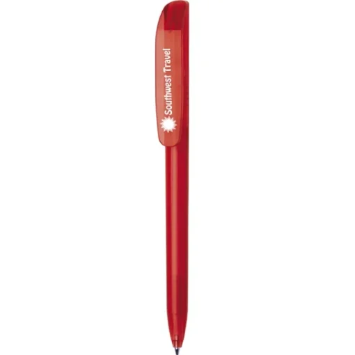 Gift Campaign Penna a sfera corpo trasparente inchiostro blu BIC® Super Clip Clear> Penne Bic®|Penne Di Plastica