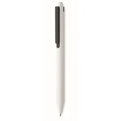 Gift Campaign Penna a sfera dal fusto bianco con clip colorata ed inchiostro blu> Penne Ecologiche|Penne Di Plastica
