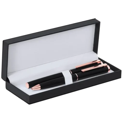 Gift Campaign Penna a sfera e roller con finitura opaca in astuccio e inchiostro blu> Penne In Metallo