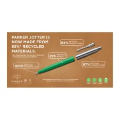 Gift Campaign Penna a sfera ecologica Parker Jotter Recycled con inchiostro nero></noscript> Penne Ecologiche