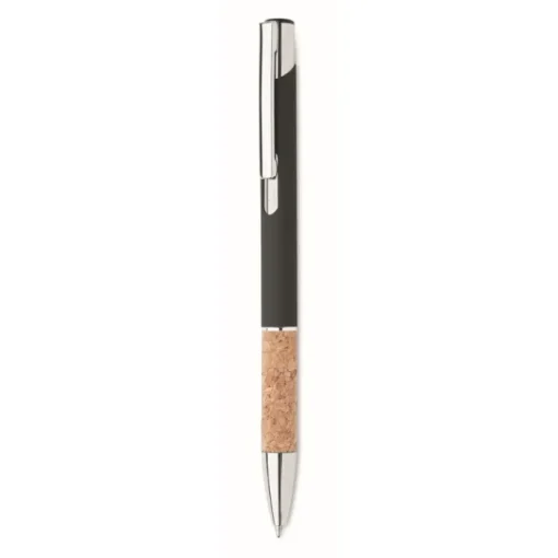 Gift Campaign Penna a sfera in alluminio impugnatura in sughero inchiostro blu> Penne In Metallo