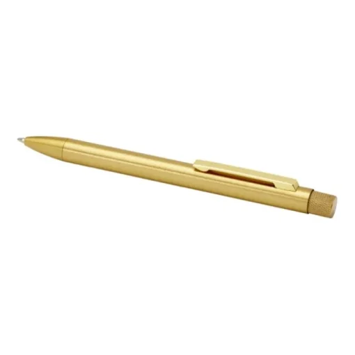 Gift Campaign Penna a sfera in ottone riciclato con clip in ferro e inchiostro blu> Penne In Metallo