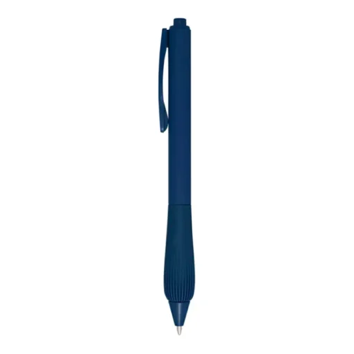 Gift Campaign Penna a sfera in plastica riciclata con fusto gommoso e inchiostro blu> Penne Di Plastica