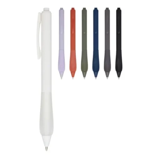 Gift Campaign Penna a sfera in plastica riciclata con fusto gommoso e inchiostro blu> Penne Di Plastica