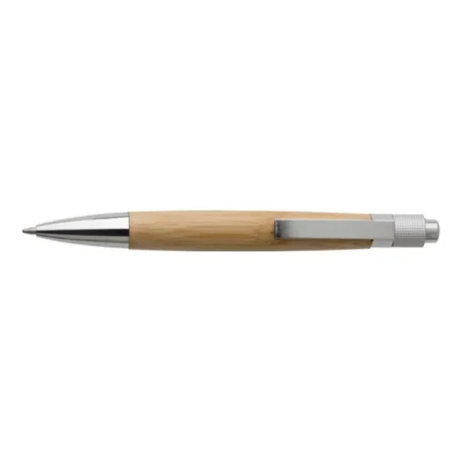 Gift Campaign Penna a sfera promozionale in bambù e metallo con inchiostro blu> Penne Ecologiche