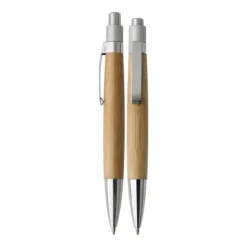 Gift Campaign Penna a sfera promozionale in bambù e metallo con inchiostro blu></noscript> Penne Ecologiche
