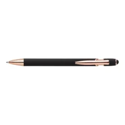 Gift Campaign Penna a sfera touch con logo, clip e punta in oro rosa inchiostro blu> Penne In Metallo