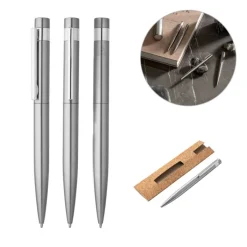 Gift Campaign Penna a sfera twist in acciaio inox riciclato e inchiostro blu></noscript> Penne Ecologiche|Penne In Metallo