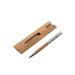 Gift Campaign Penna a sfera twist in sughero e metallo con inchiostro blu><noscript><img width=