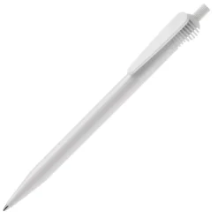 Gift Campaign Penna bianca in plastica con originale clip colorata e inchiostro blu> Penne Di Plastica