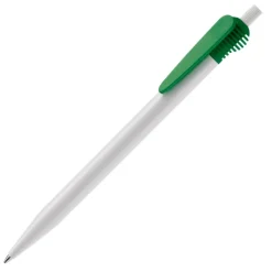 Gift Campaign Penna bianca in plastica con originale clip colorata e inchiostro blu></noscript> Penne Di Plastica