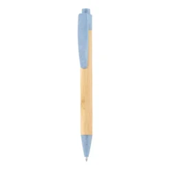 Gift Campaign Penna biro con corpo in bambù e clip in PP e grano inchiostro blu Koa> Penne Ecologiche