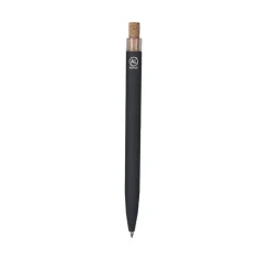 Gift Campaign Penna blu a pulsante in alluminio riciclato con corpo in sughero> Penne In Metallo