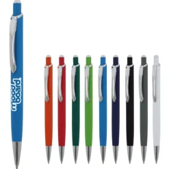 Gift Campaign Penna colorata in alluminio con finitura soft-touch e inchiostro blu></noscript> Penne In Metallo