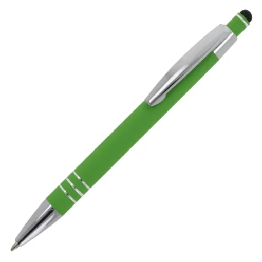Gift Campaign Penna con finitura soft-touch 3 anelli argentati e inchiostro blu> Penne In Metallo