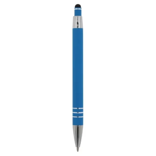 Gift Campaign Penna con finitura soft-touch 3 anelli argentati e inchiostro blu> Penne In Metallo