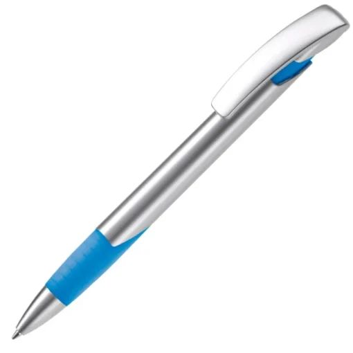 Gift Campaign Penna con impugnatura colorata, punta in metallo e inchiostro blu> Penne In Metallo