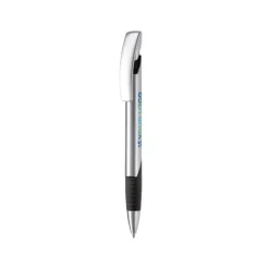 Gift Campaign Penna con impugnatura colorata, punta in metallo e inchiostro blu></noscript> Penne In Metallo