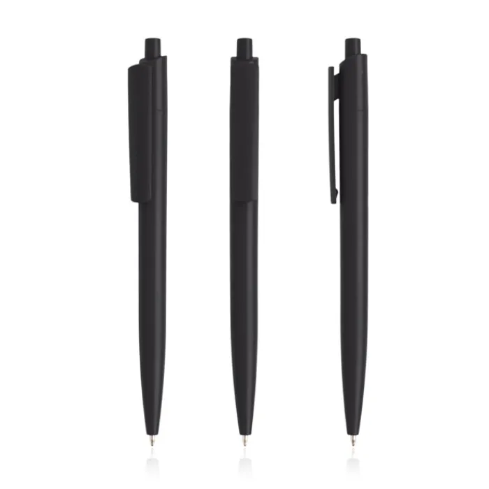 Gift Campaign Penna ecologica con corpo monocolore e clip larga con inchiostro blu> Penne Ecologiche|Penne Di Plastica