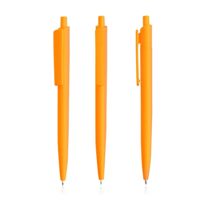 Gift Campaign Penna ecologica con corpo monocolore e clip larga con inchiostro blu> Penne Ecologiche|Penne Di Plastica