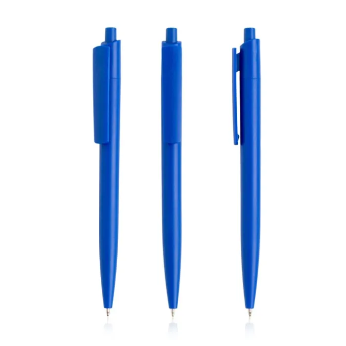 Gift Campaign Penna ecologica con corpo monocolore e clip larga con inchiostro blu> Penne Ecologiche|Penne Di Plastica