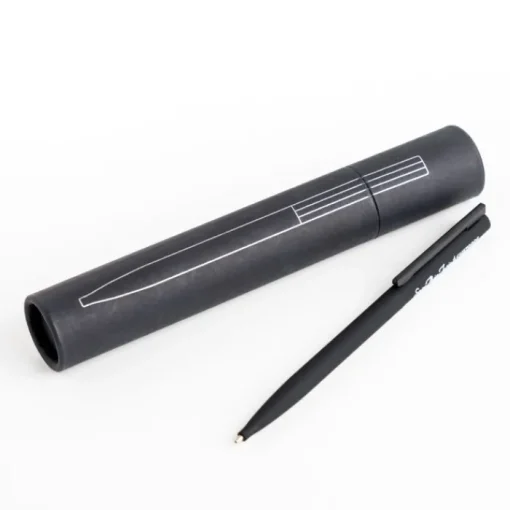 Gift Campaign Penna elegante e sottile in ottone e acciaio inox con inchiostro blu> Penne In Metallo