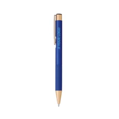 Gift Campaign Penna in alluminio con finitura opaca e dettagli dorati inchiostro blu></noscript> Penne In Metallo
