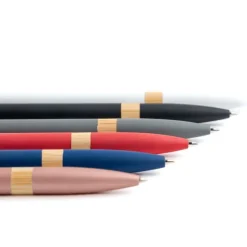 Gift Campaign Penna in alluminio riciclato con dettagli in bambù inchiostro blu></noscript> Penne Ecologiche|Penne In Metallo