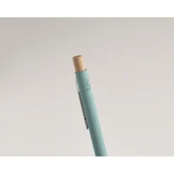 Gift Campaign Penna in alluminio riciclato con pulsante in bambù e inchiostro blu></noscript> Penne Ecologiche|Penne In Metallo