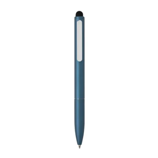 Gift Campaign Penna in alluminio riciclato con gommino touchscreen e inchiostro blu> Penne In Metallo