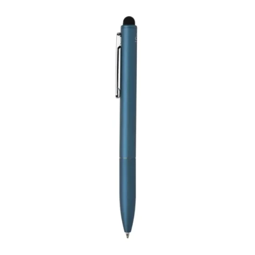 Gift Campaign Penna in alluminio riciclato con gommino touchscreen e inchiostro blu> Penne In Metallo