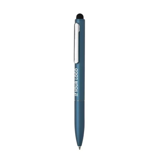 Gift Campaign Penna in alluminio riciclato con gommino touchscreen e inchiostro blu> Penne In Metallo