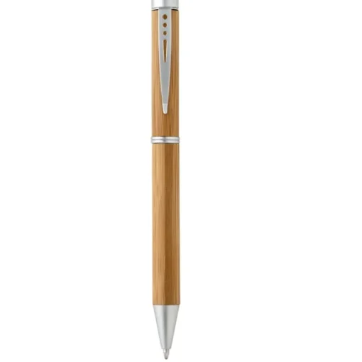 Gift Campaign Penna in bambù con meccanismo twist, clip in metallo e inchiostro blu> Penne Ecologiche
