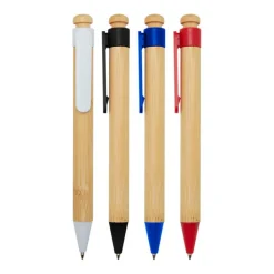 Gift Campaign Penna in bambù e plastica riciclata con clip inchiostro nero></noscript> Penne Ecologiche