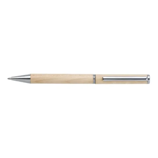 Gift Campaign Penna in legno d'acero con clip in metallo e inchiostro Dokumental blu> Penne Ecologiche