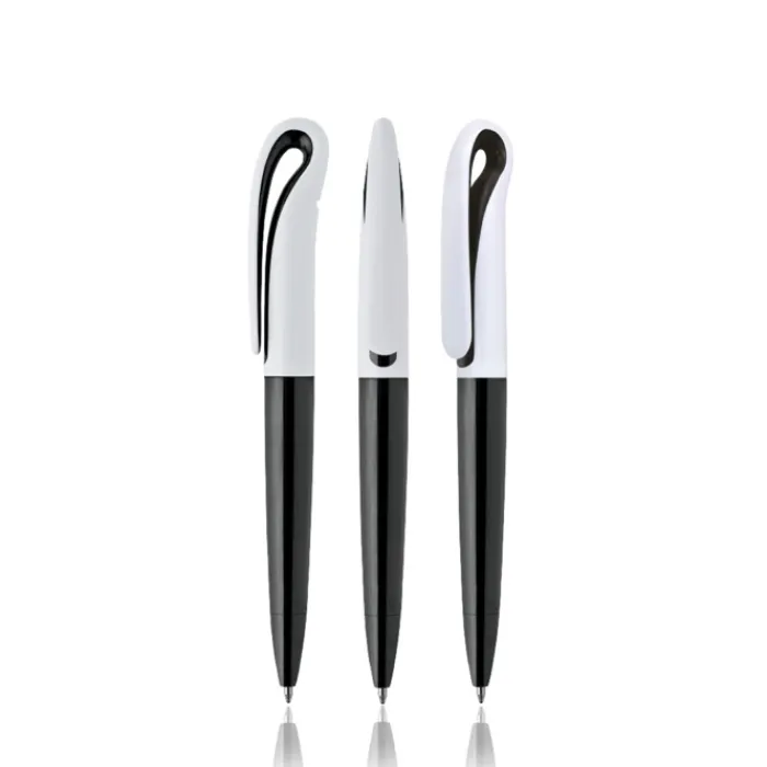 Gift Campaign Penna in plastica a forma di cigno in vari colori e inchiostro nero> Penne Di Plastica