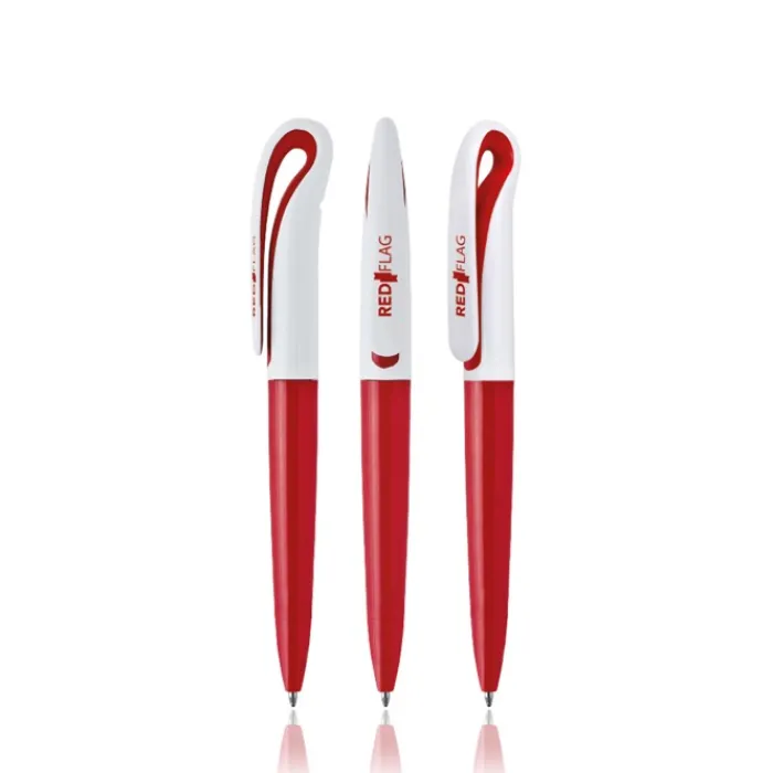 Gift Campaign Penna in plastica a forma di cigno in vari colori e inchiostro nero> Penne Di Plastica