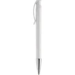 Gift Campaign Penna in plastica bianca con dettagli sul pulsante> Penne Di Plastica