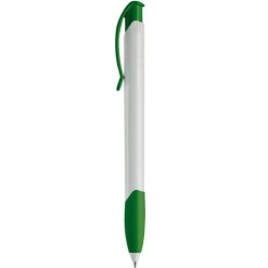Gift Campaign Penna in plastica bianca con clip ad arco colorata e inchiostro blu></noscript> Penne Di Plastica