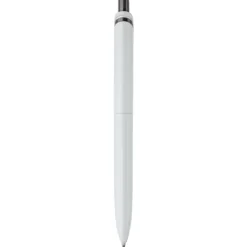 Gift Campaign Penna in plastica bianca con pulsante in colori vivaci fatta in EU></noscript> Penne Di Plastica
