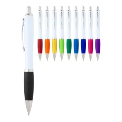 Gift Campaign Penna in plastica riciclata curva con grip inchiostro nero></noscript> Penne Ecologiche|Penne Di Plastica