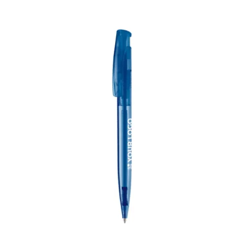Gift Campaign Penna in plastica trasparente con inchiostro blu prodotta in Germania> Penne Di Plastica