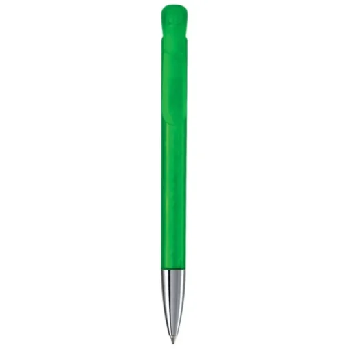 Gift Campaign Penna in plastica trasparente con puntale in metallo e inchiostro blu> Penne Di Plastica