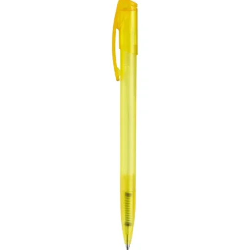 Gift Campaign Penna in plastica trasparente colorata, clip ricurvo e inchiostro blu> Penne Di Plastica